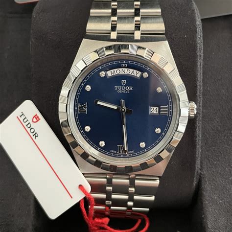 tudor m28600-0006|tudor royal diamond blue dial.